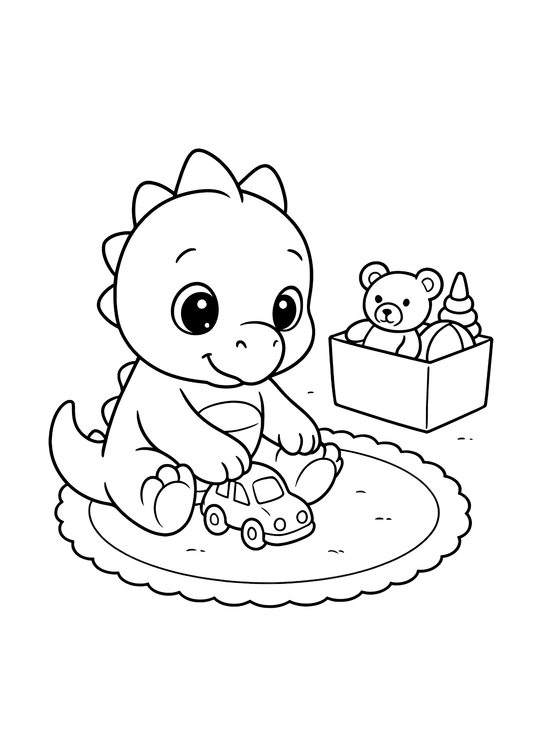 Dinosaur coloring book