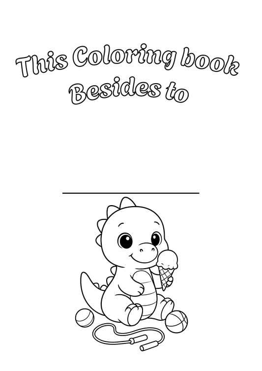 Dinosaur coloring book