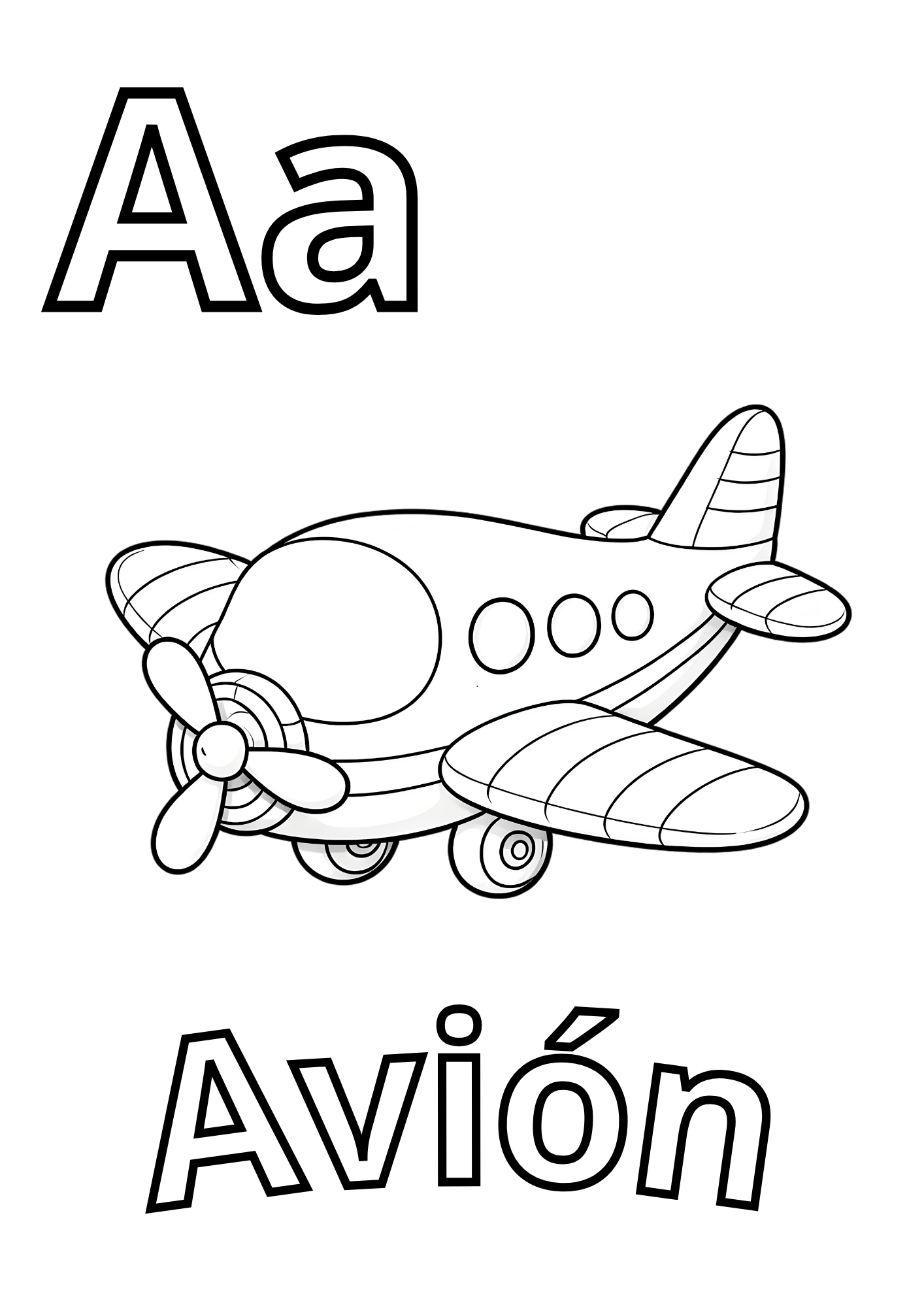 Abecedario en Español para Colorear - Educational PDF for Children