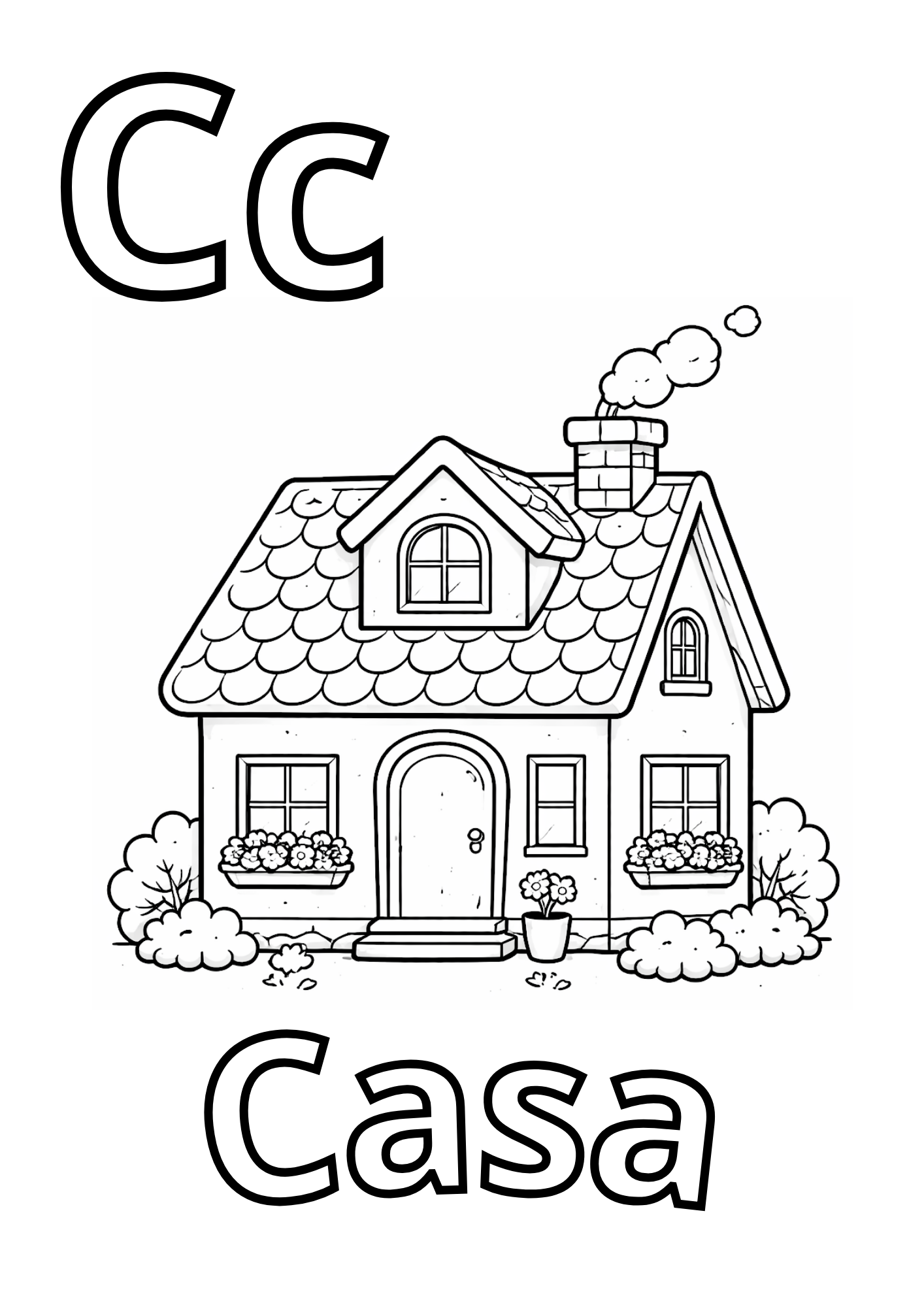 Abecedario en Español para Colorear - Educational PDF for Children