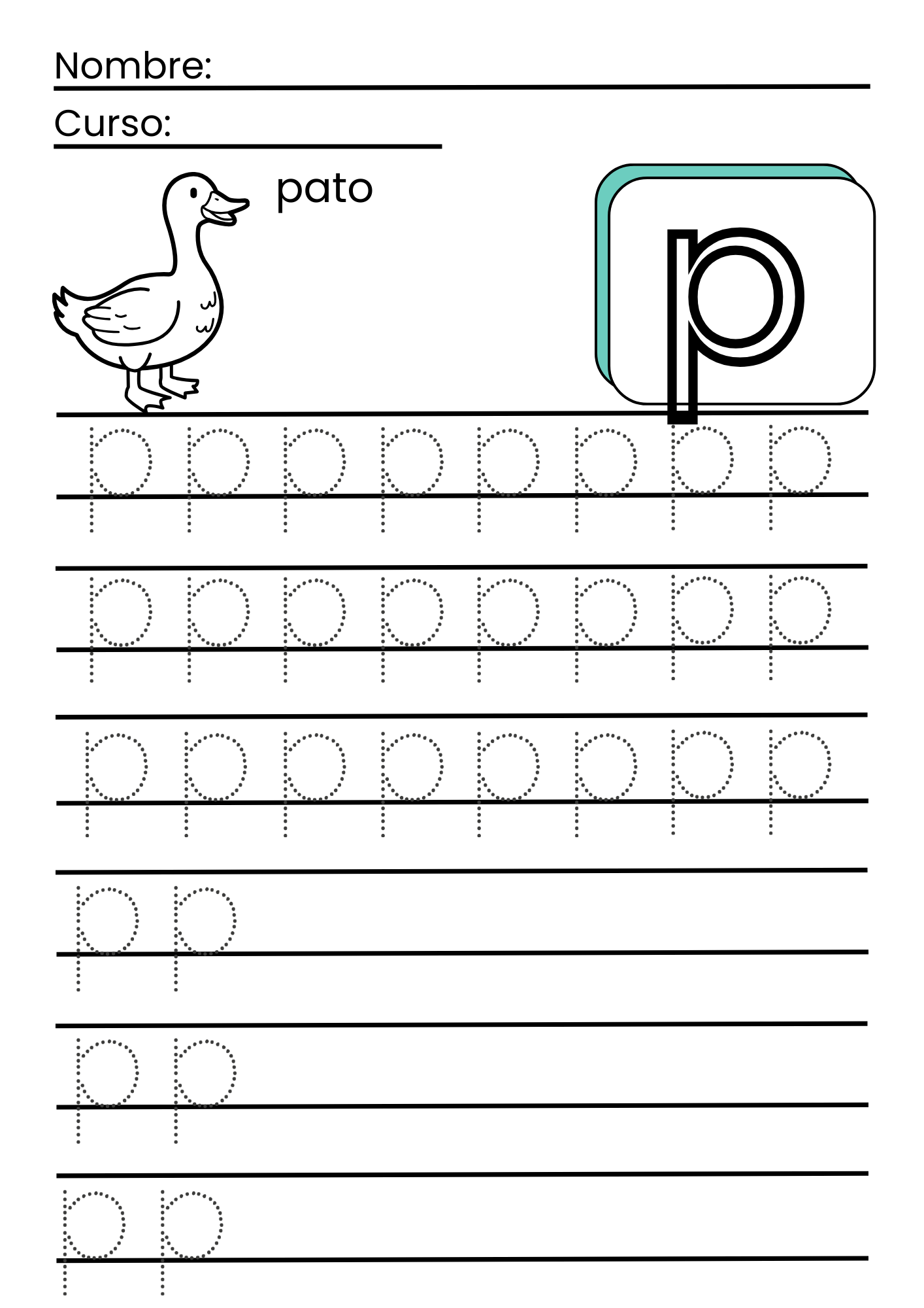 Learning to Trace the Letters in Spanish