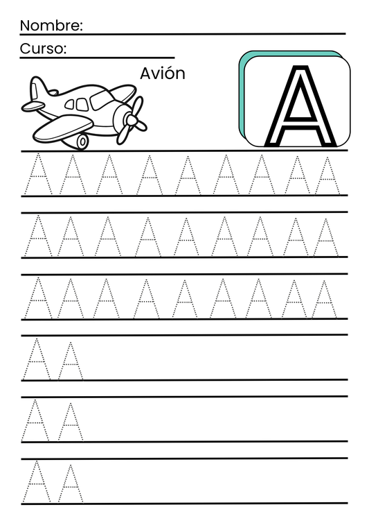 Learning to Trace the Letters in Spanish