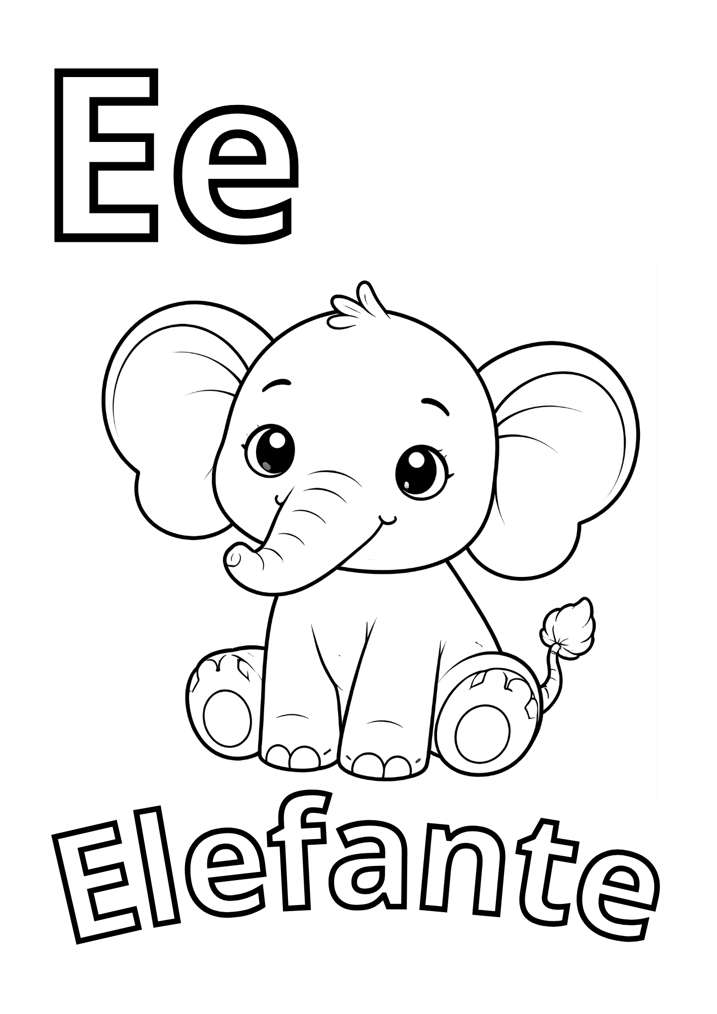 Abecedario en Español para Colorear - Educational PDF for Children