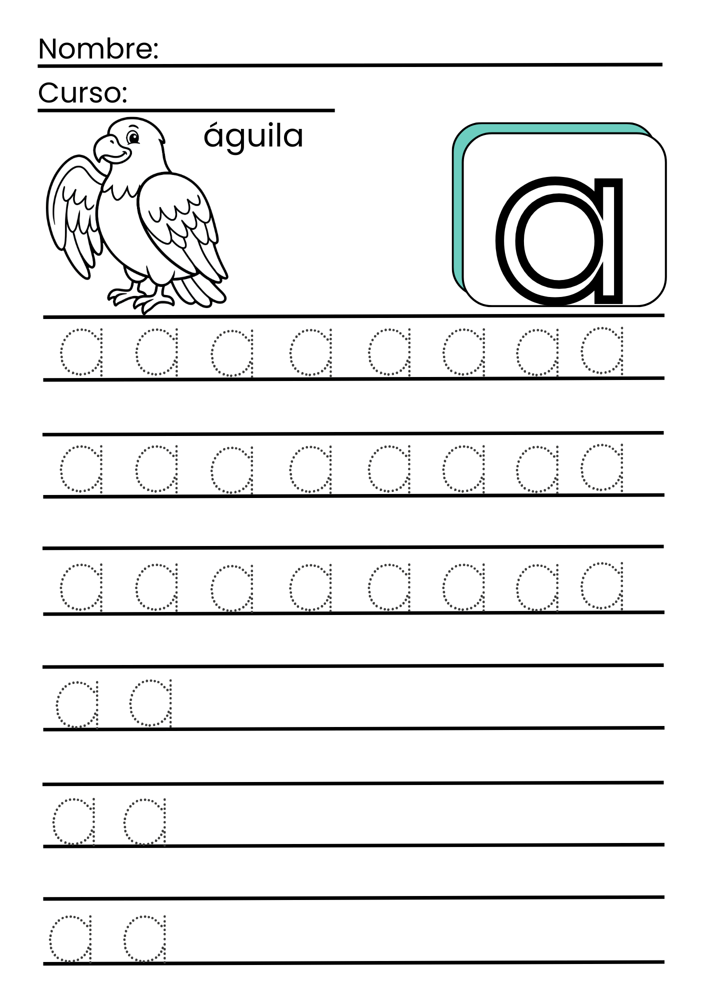 Learning to Trace the Letters in Spanish