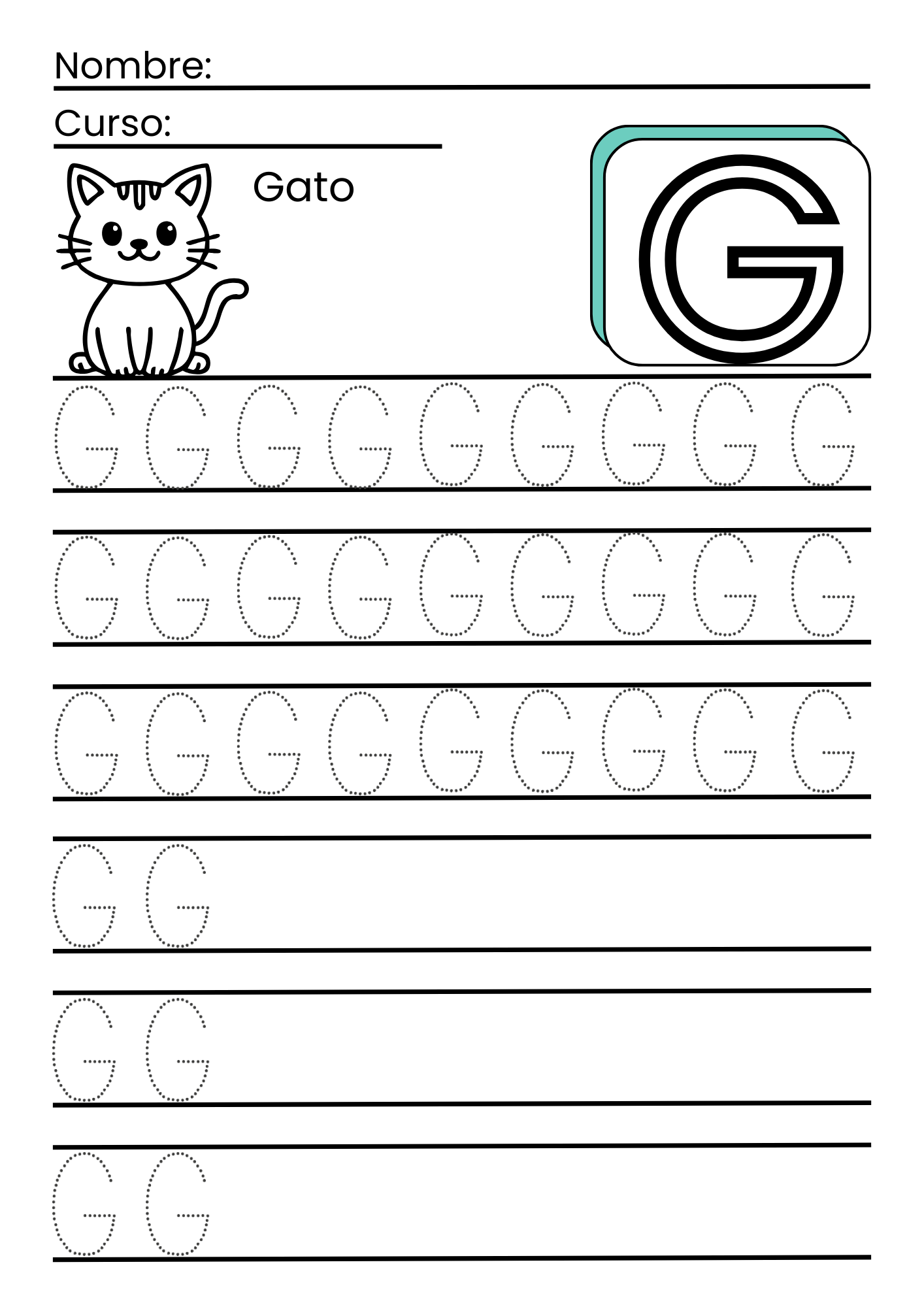 Learning to Trace the Letters in Spanish