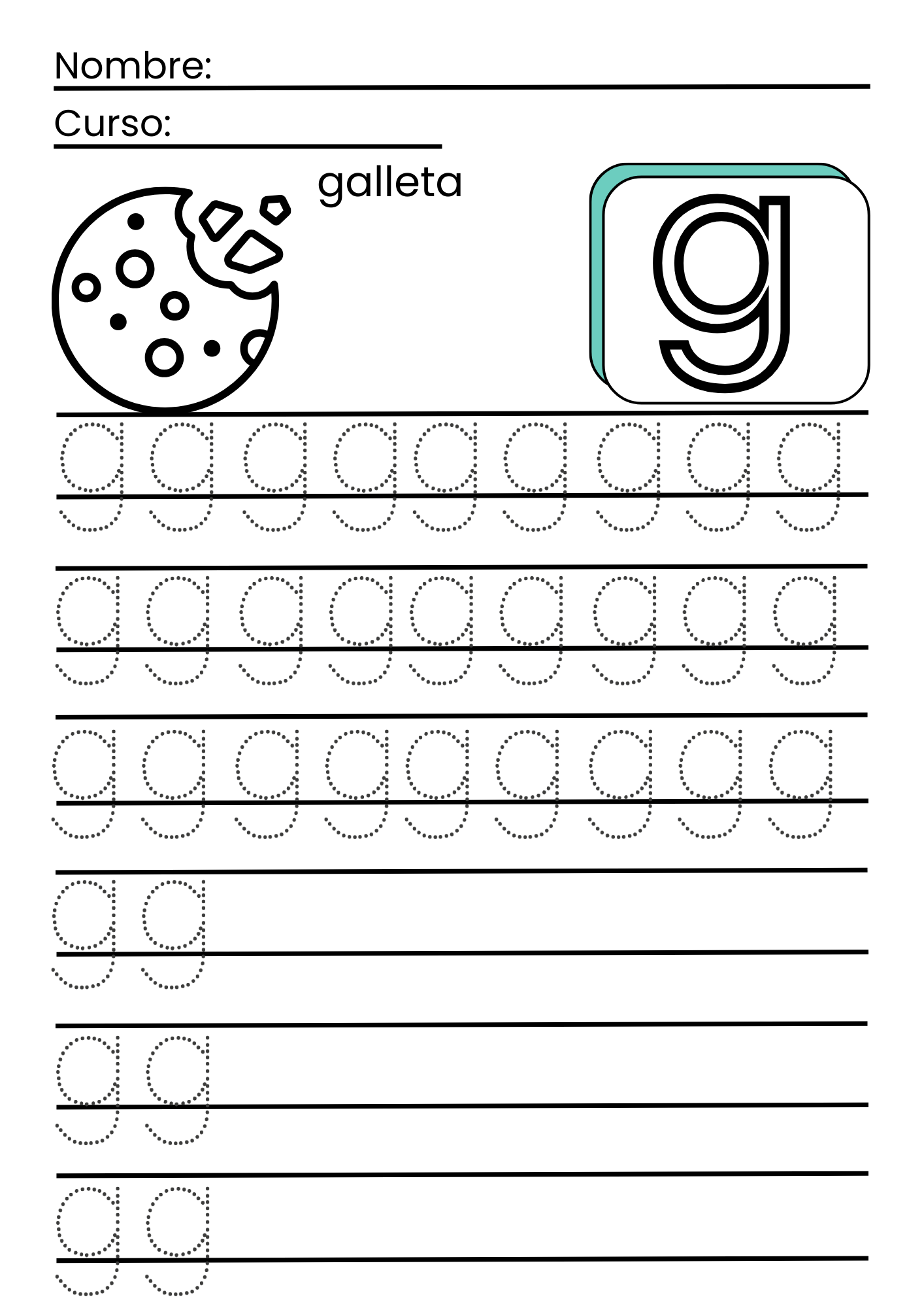 Learning to Trace the Letters in Spanish