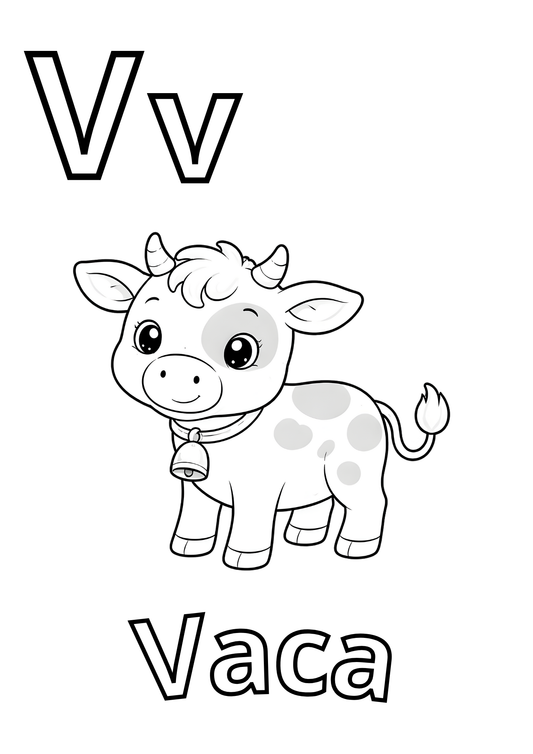 Abecedario en Español para Colorear - Educational PDF for Children