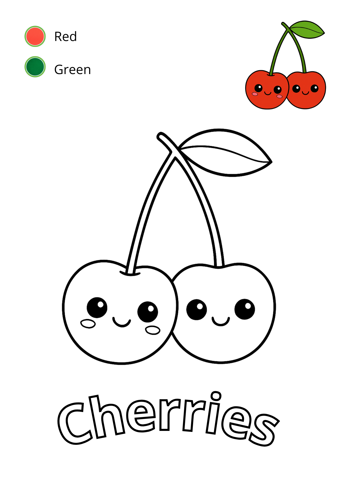 Aprendiendo colores con frutas