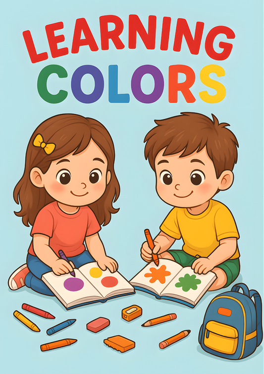 Learn Colors Book – A fun and educational guide for children.