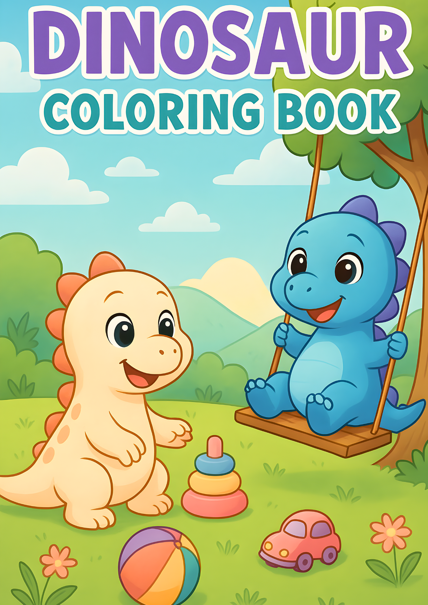 Libro para colorear de dinosaurios