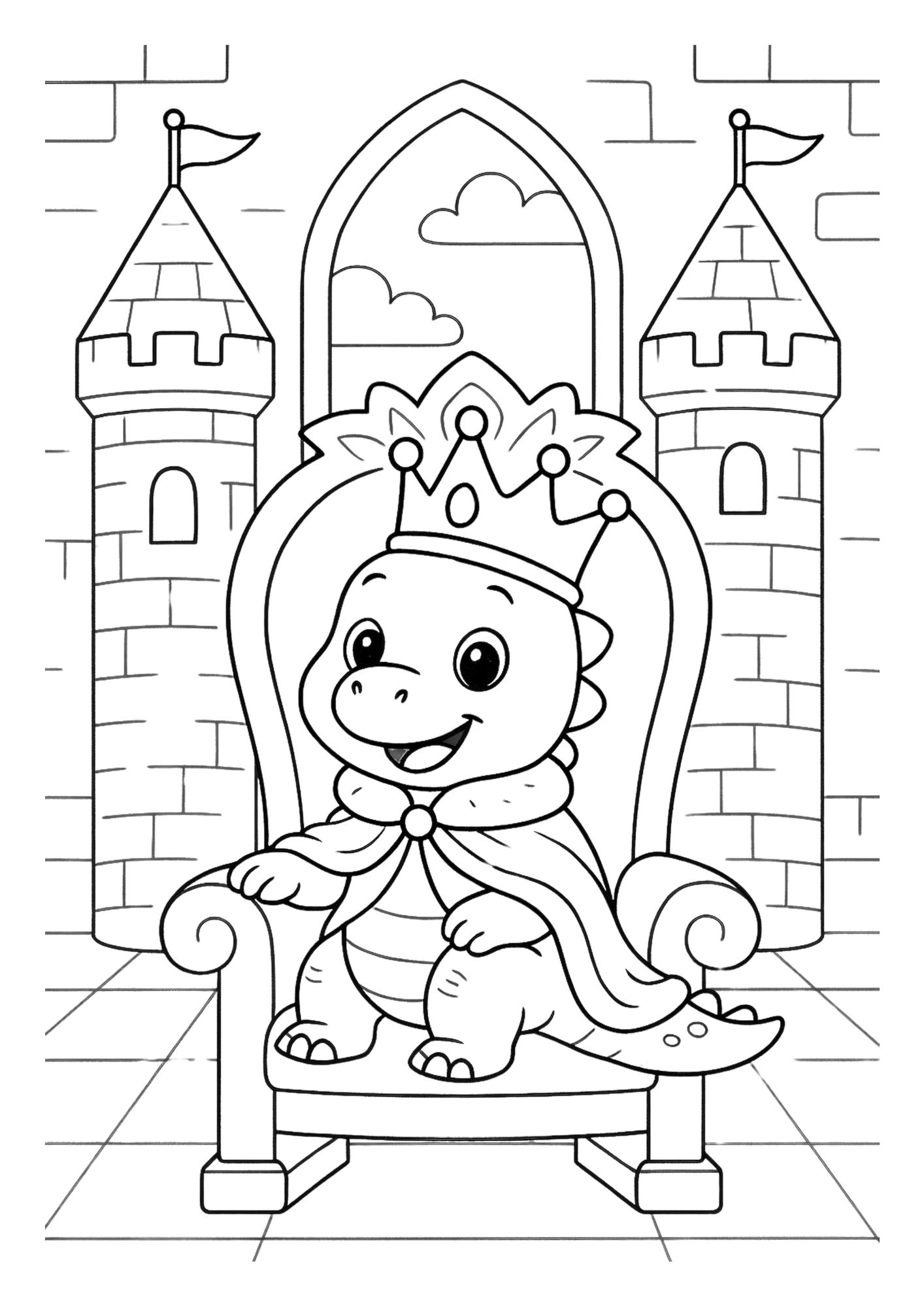 Libro para colorear de dinosaurios