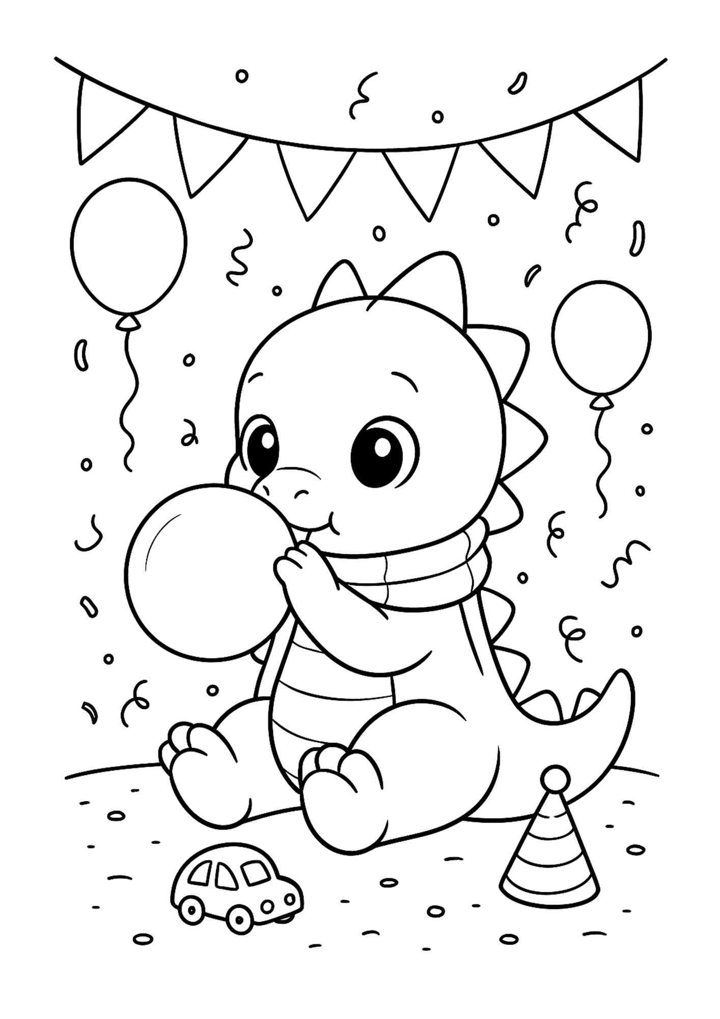 Libro para colorear de dinosaurios