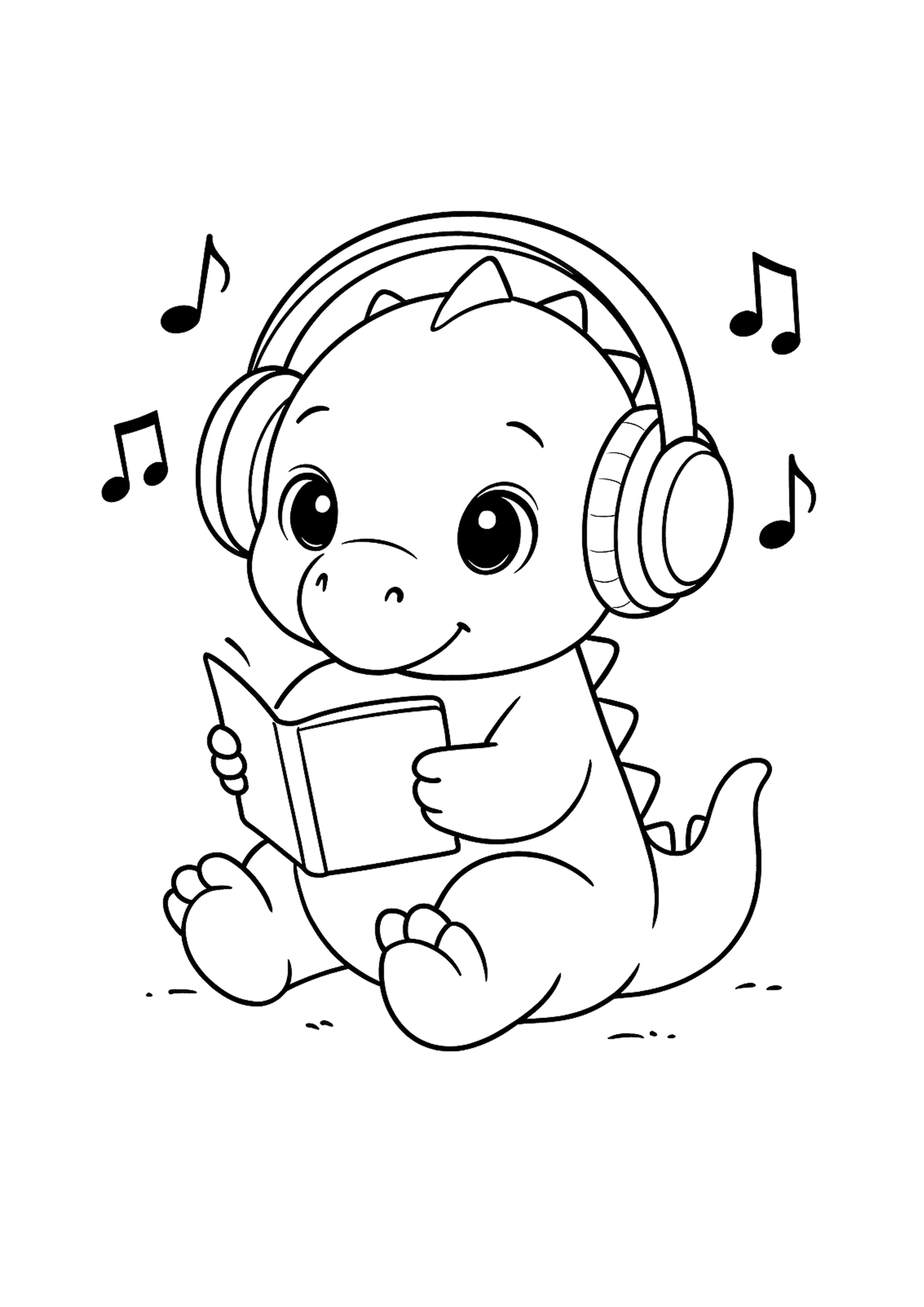 Libro para colorear de dinosaurios