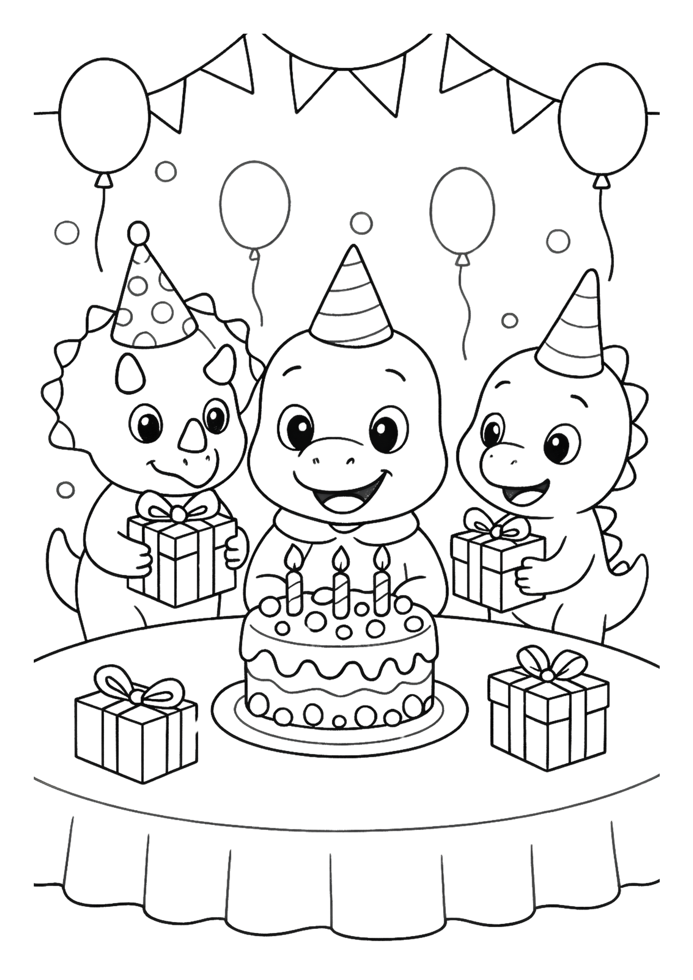 Libro para colorear de dinosaurios