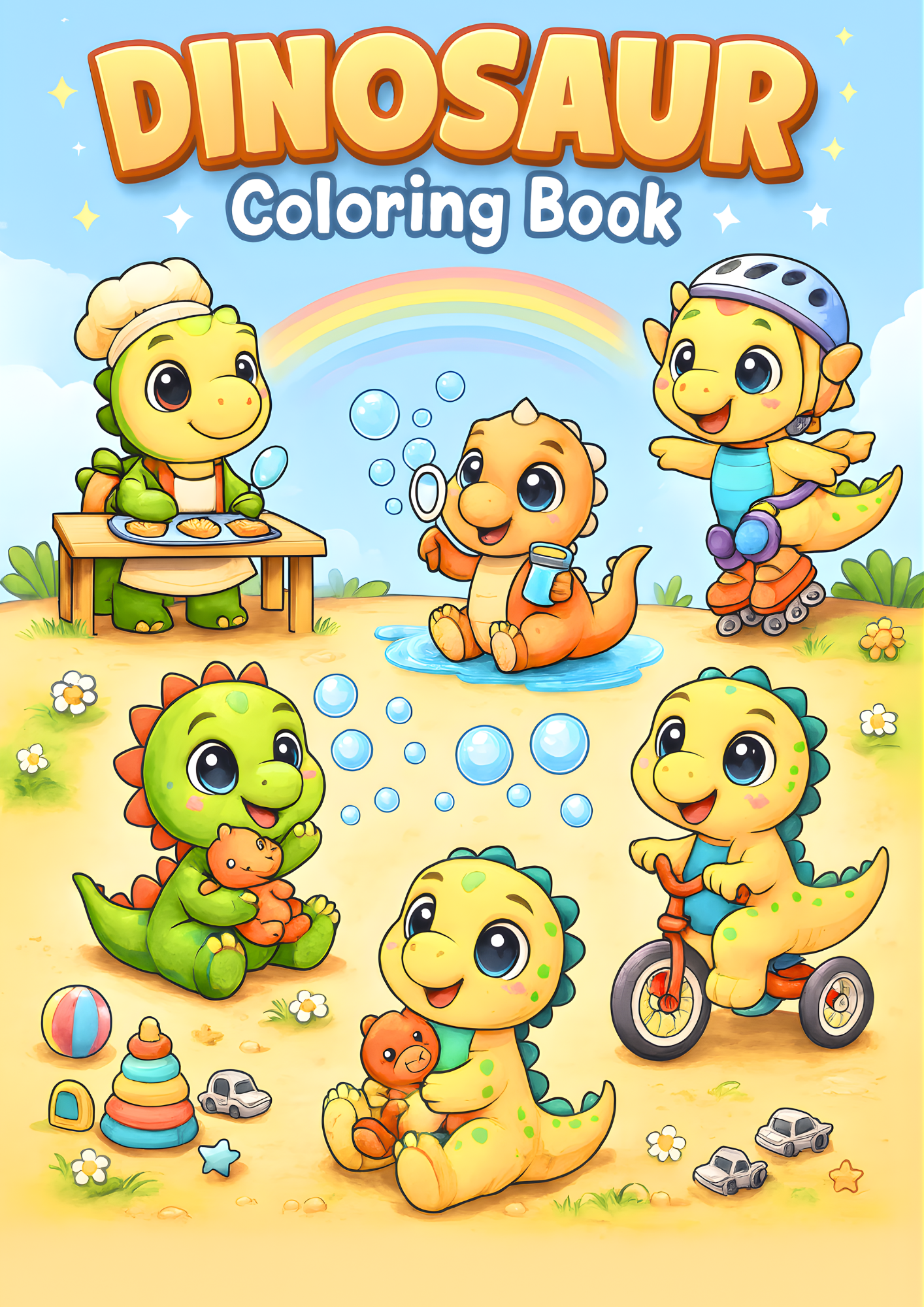 Dinosaur coloring book