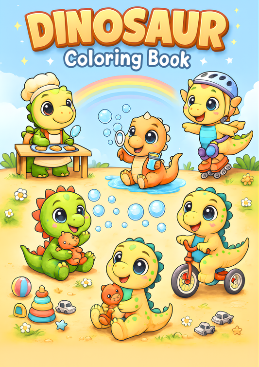 Dinosaur coloring book