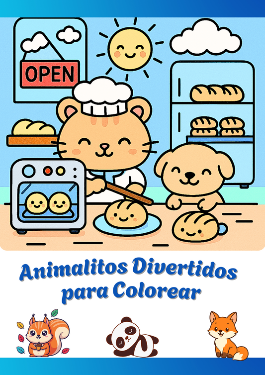 Kawaii Food and Animals Coloring Book: Cute Things - A Kawaii coloring book for kids