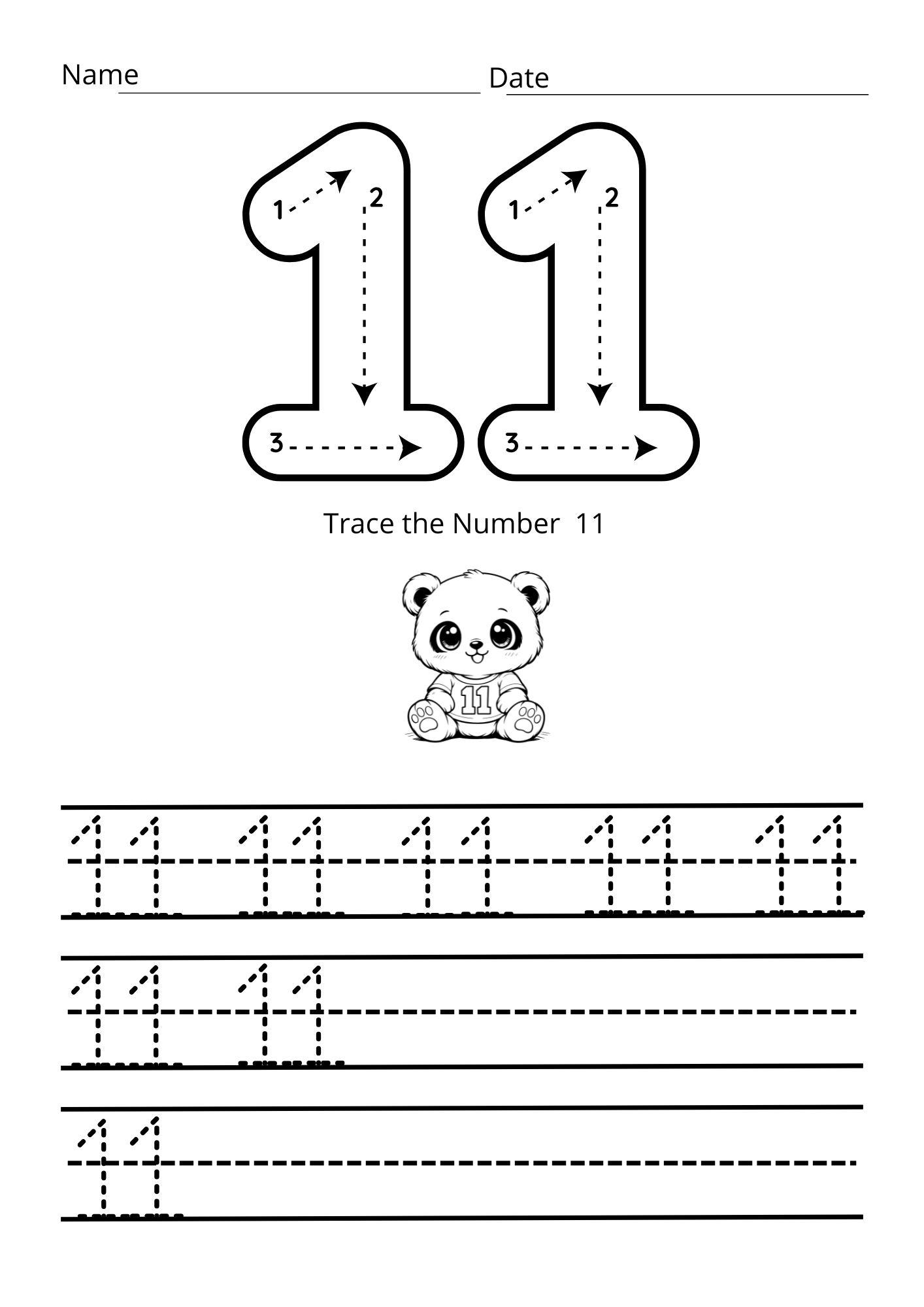 Aprendiendo los números del 11 al 20