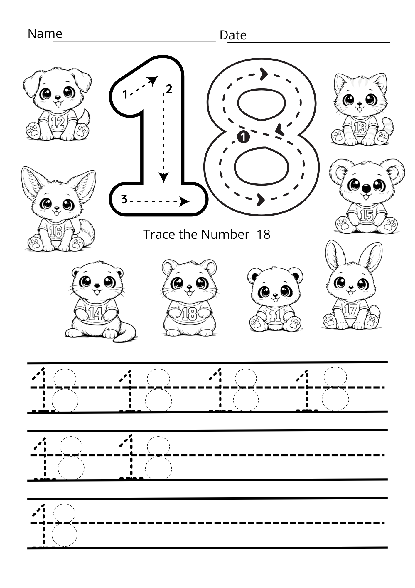 Aprendiendo los números del 11 al 20